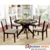 Set Meja Makan 4 Kursi Kayu Jati