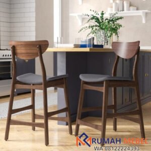 Kursi Bar Kayu Jati Laceville