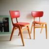 Kursi Cafe Kayu Red Retro