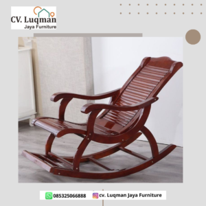 Kursi Goyang Kayu Jati Premium