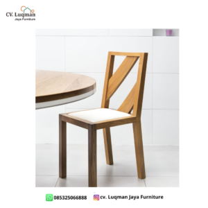 Kursi Makan Minimalis Modern Kayu Jati
