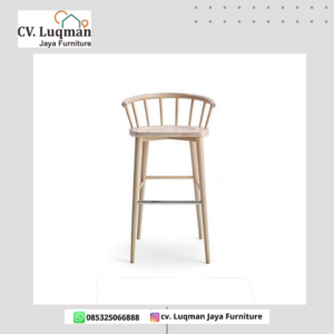 Stool Bar Kayu Minimalis - Koleksi CV. Luqman Jaya Furniture