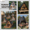Rumah Segitiga Kayu Jati
