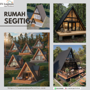 Rumah Segitiga Kayu Jati