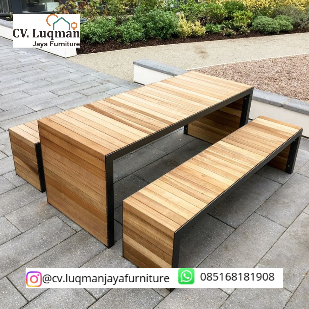 Set Meja Taman Industrial dari CV. Luqman Jaya Furniture