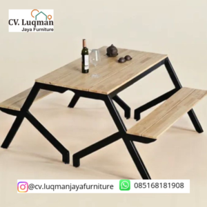 Set Meja Cafe Industrial Modern dari CV.Luqman Jaya Furniture