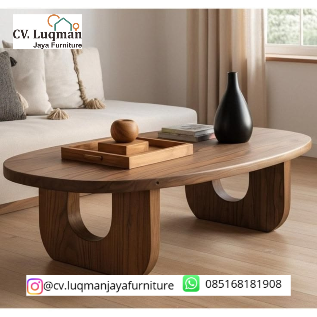 Meja Coffe Kayu Jati Solid