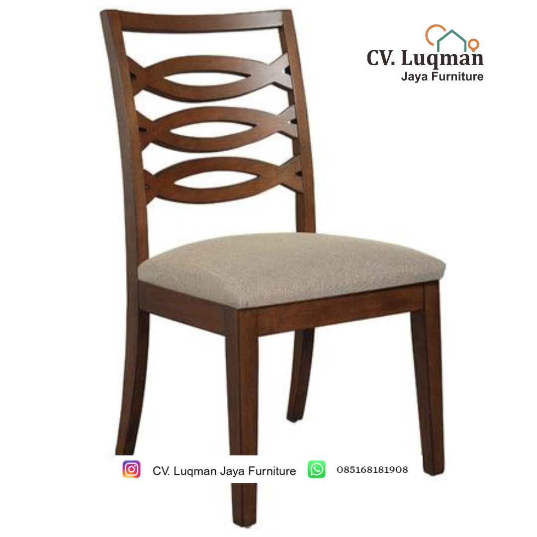 Kursi Makan Oval Kayu Jati