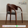 Kursi Cafe Kayu Modern Sandaran Full