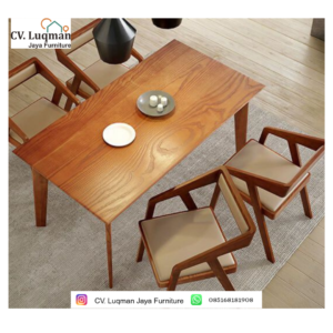 Set Meja Makan Minimalis Premium dari CV. Luqman Jaya Furniture