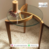 Meja Kayu Jati Kombinasi Kaca