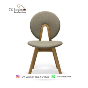 Kursi Makan Minimalis "Luna Accent" – Sentuhan Estetik untuk Ruang Modern