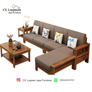 Set Sofa L-Shape Minimalis dari CV. Luqman Jaya Furniture