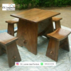 Set Meja Makan Minimalis Solid Wood – Elegan & Kokoh